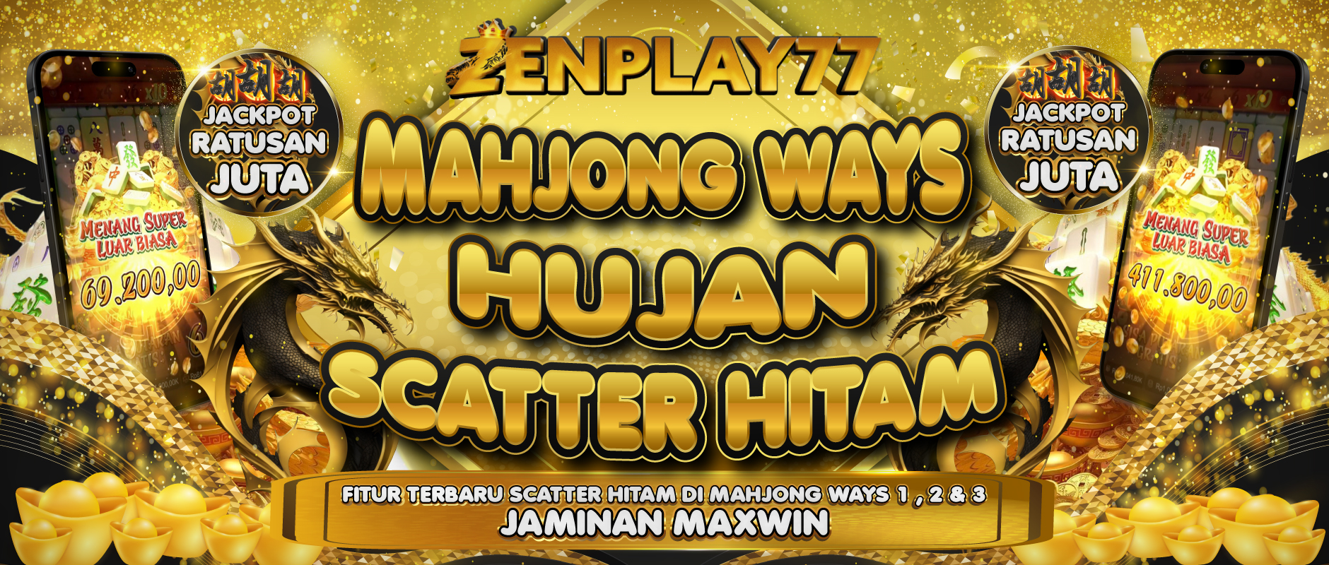 Mahjong Wins3 Scatter Black